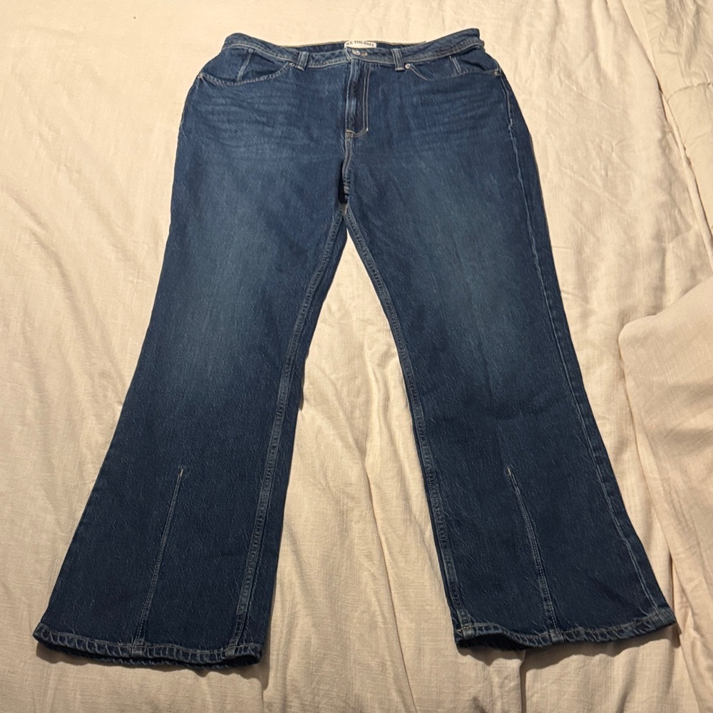 We The Free Dark Blue Flare Jeans